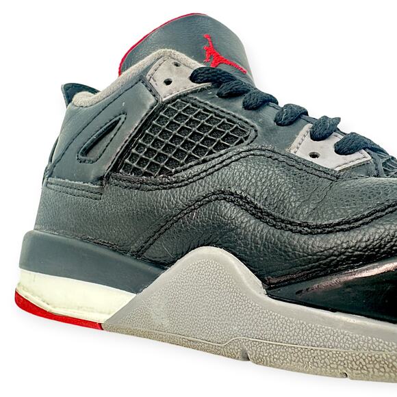 NIKE | Kids Size 3Y | Air Jordan 4 Retro Bred Reimagined (PS) Shoes BQ7669-006 - Picture 9 of 10